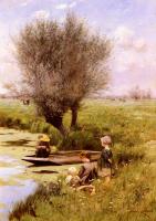 Emile Claus - Afternoon Along The River